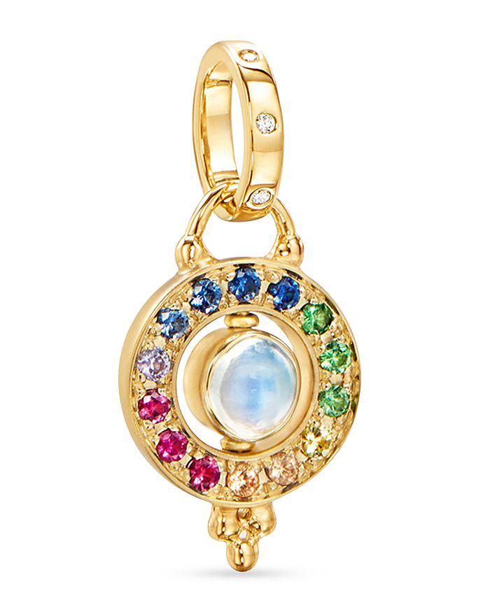 Temple St. Clair 18K Yellow Gold Celestial Multi-Gemstone Orbital Pendant