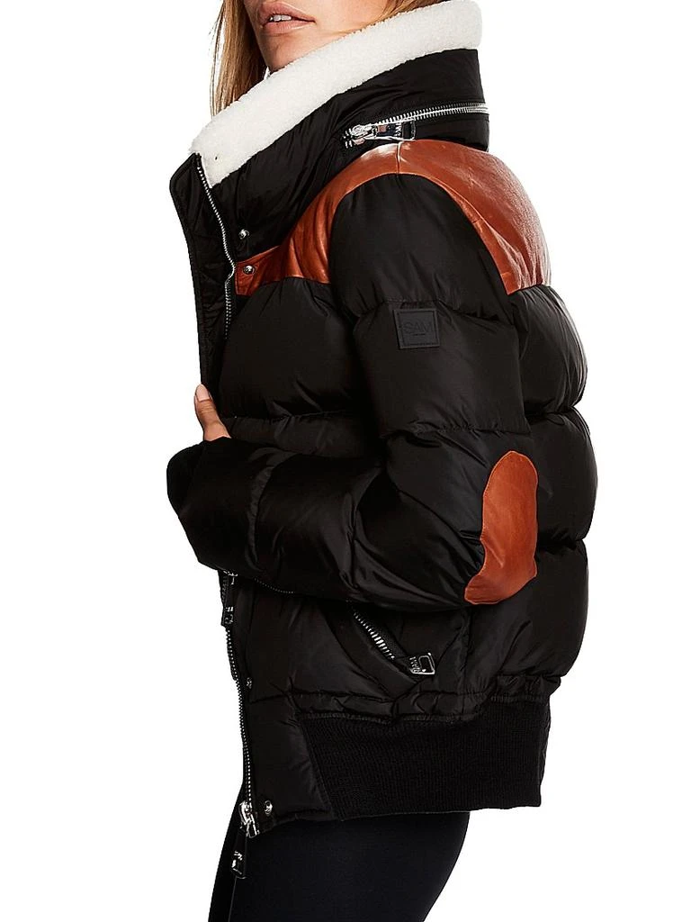 SAM. Sawyer Shearling-Embellished Down Jacket 3