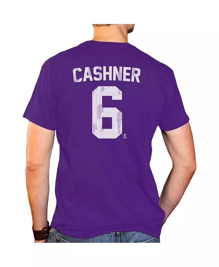 The Original Retro Brand Men's Andrew Cashner Purple TCU Horned Frogs NCAA Baseball T-shirt 3