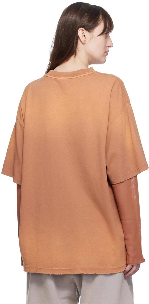 Acne Studios Orange Layered Long Sleeve T-Shirt 3