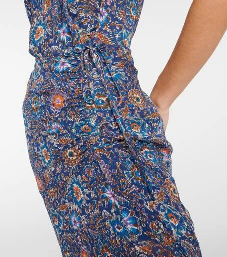 VERONICA BEARD Dovima floral silk midi dress 5