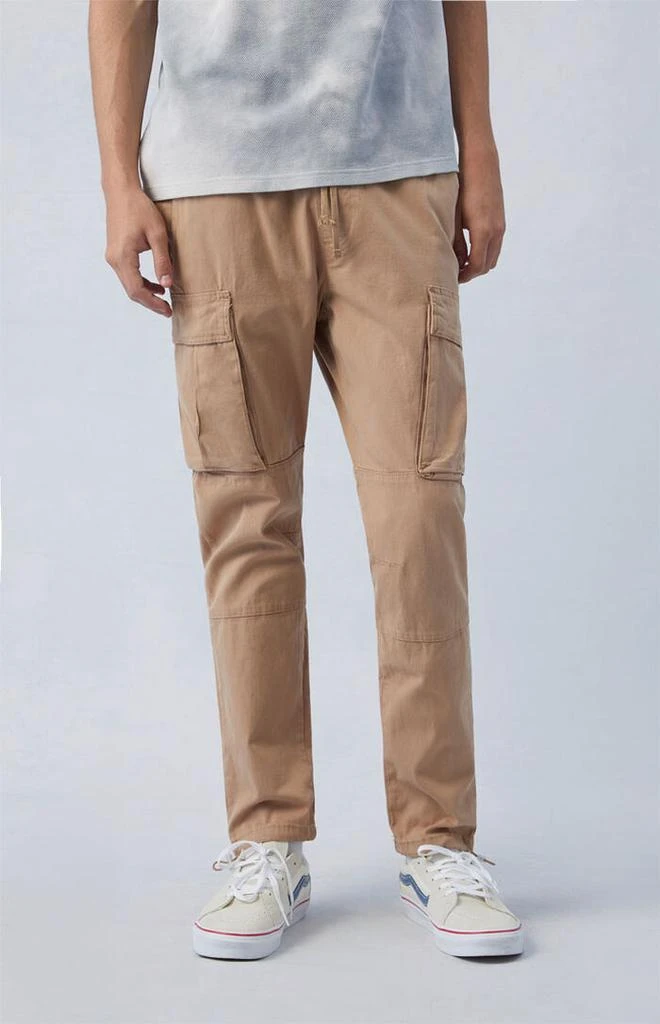 PacSun Eco Stretch Canvas Khaki Slim Cargo Pants 2