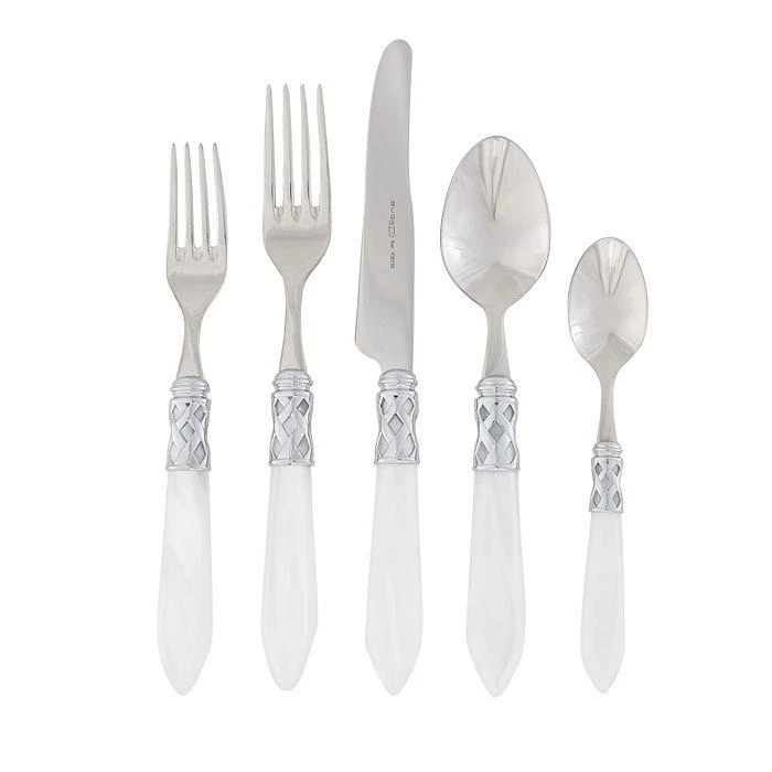 VIETRI Aladdin Brilliant White 20 Piece Flatware Set 2