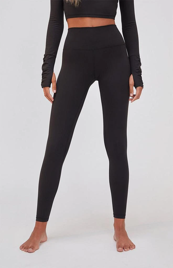 PAC 1980 PAC WHISPER Black Active Franchise Yoga Pants 2