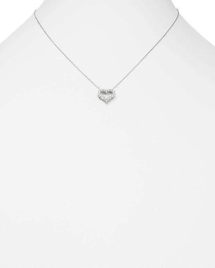Bloomingdale's Diamond Heart Pendant Necklace in 14K White Gold, 0.25-1.0 ct. t.w. - Exclusive 2