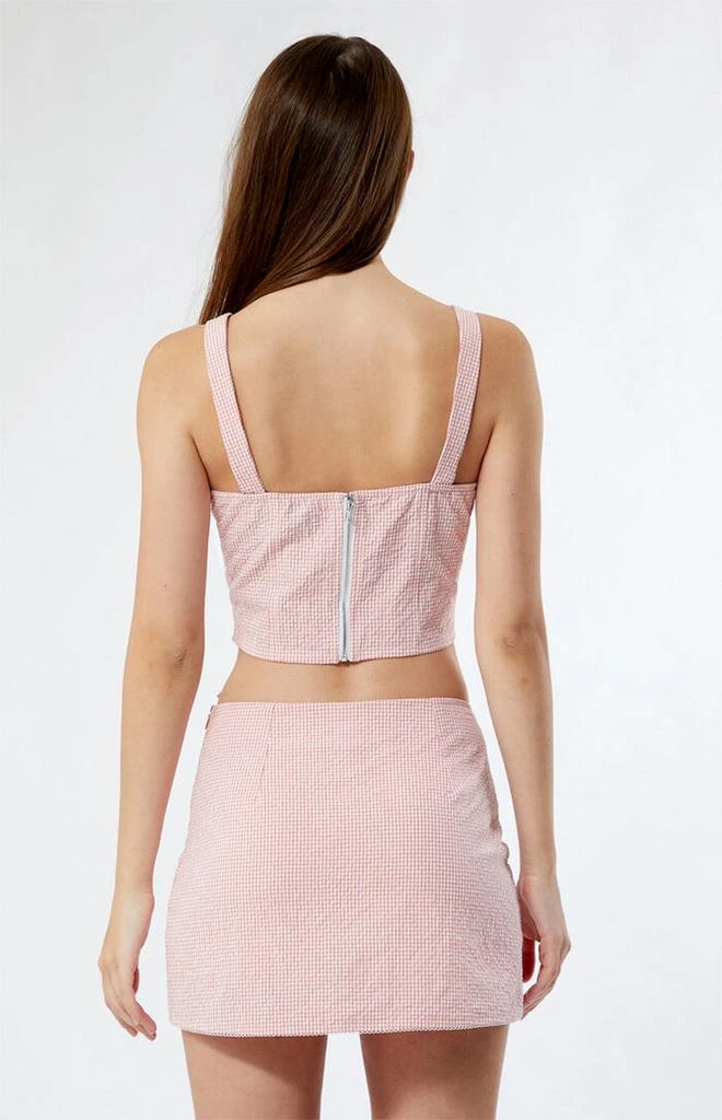 LA Hearts Gingham Bustier Top 3