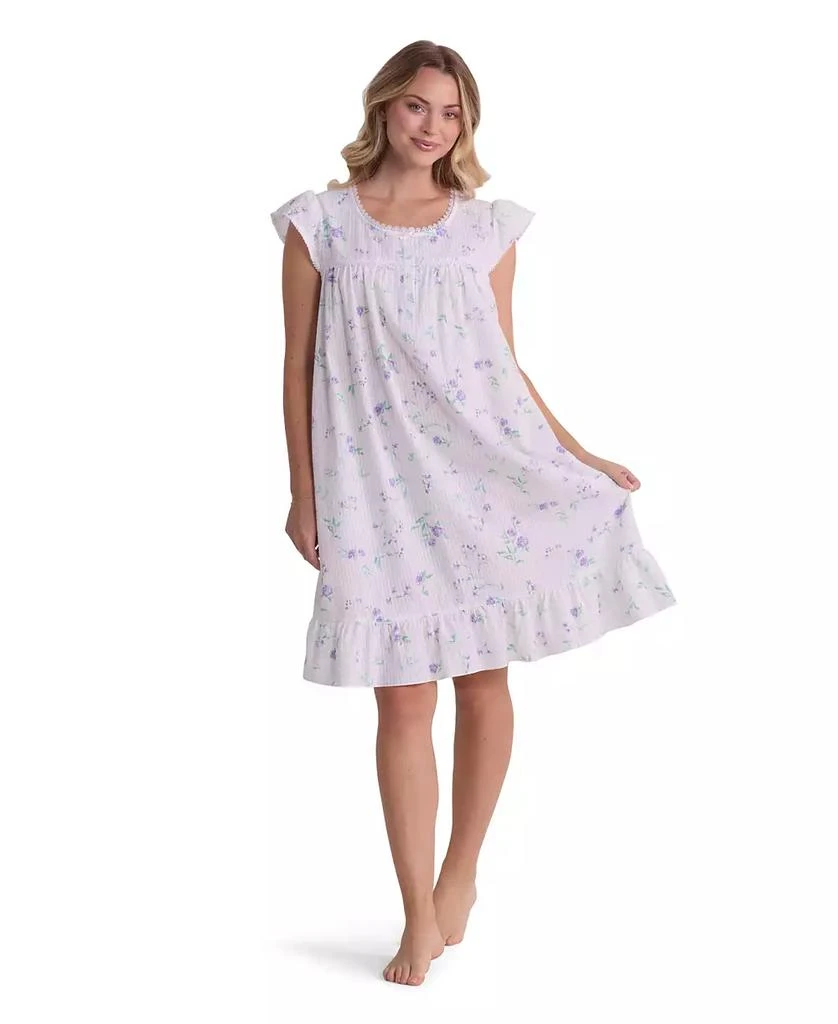 Miss Elaine Women
s Short-Sleeve Woven Sleepwear Nightgown