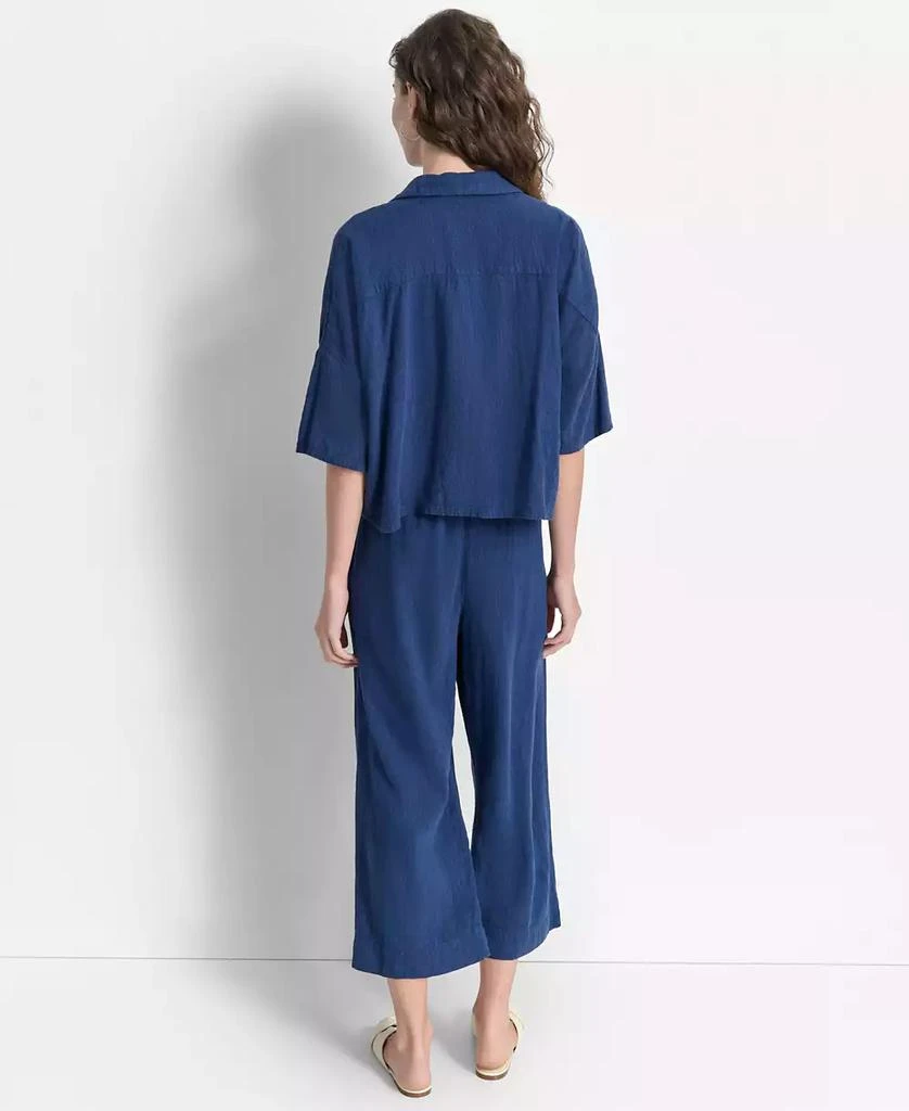 DKNY Women's Elbow-Sleeve Button-Front Shirt 2