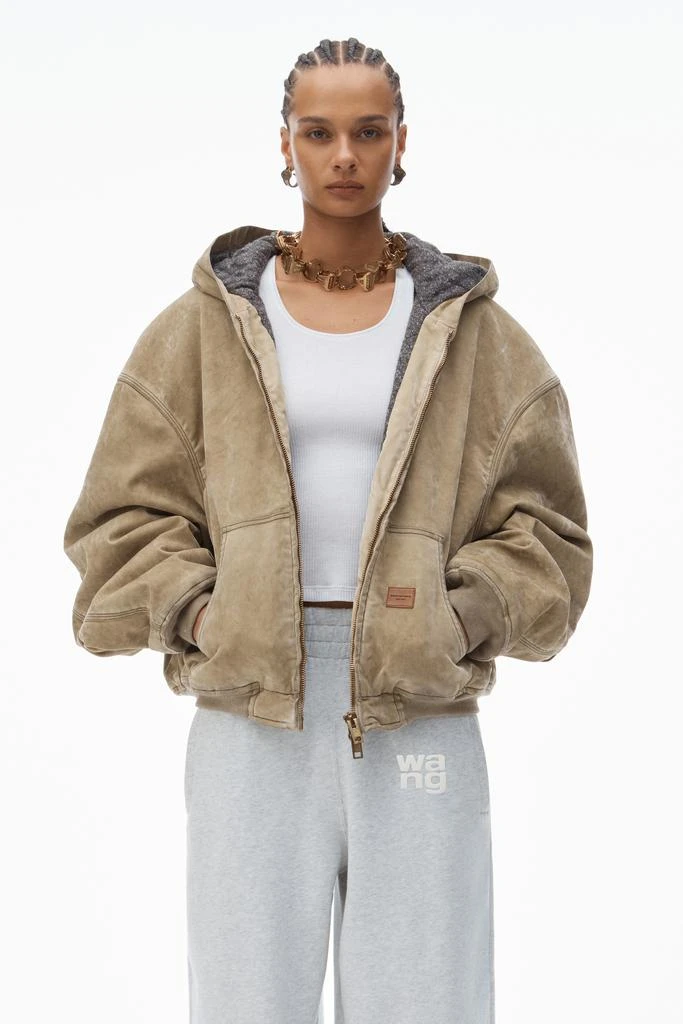 Alexander Wang PUFF LOGO SWEATPANT IN STRUCTURED TERRY 4