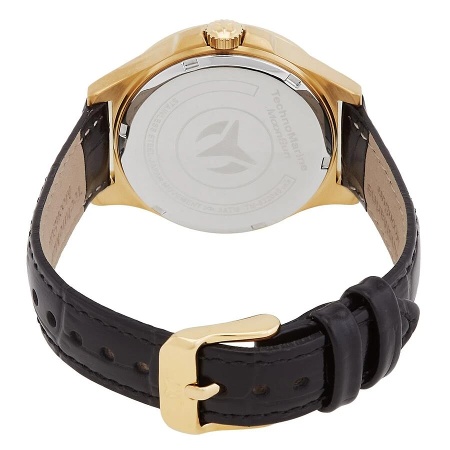 TechnoMarine MoonSun Date Quartz Gold Dial Ladies Watch TM-822045 3
