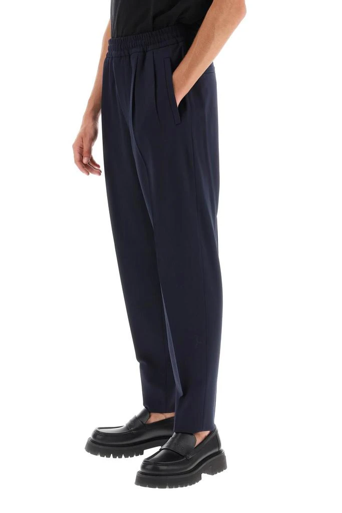 ZEGNA jogger fit wool blend trousers 4