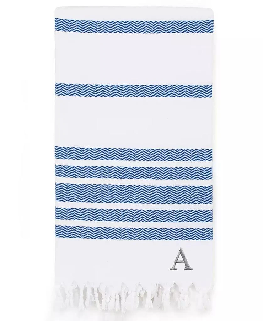 Linum Home Textiles Personalized Herringbone Pestem 1