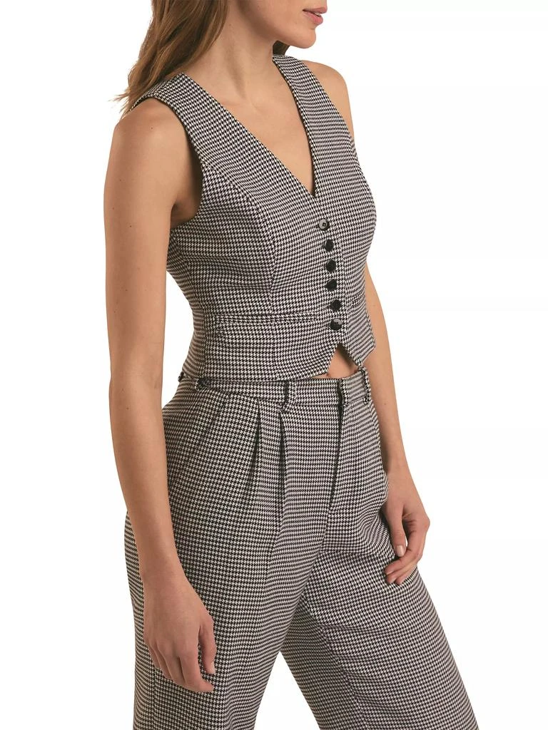 Favorite Daughter Houndstooth Button-Front Vest 5