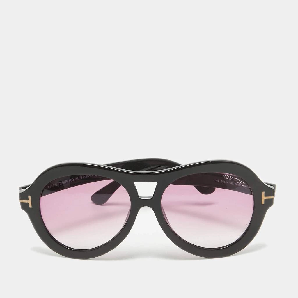 Tom Ford Tom Ford Pink Gradient  TF 514 Isla Oversized Sunglasses 1