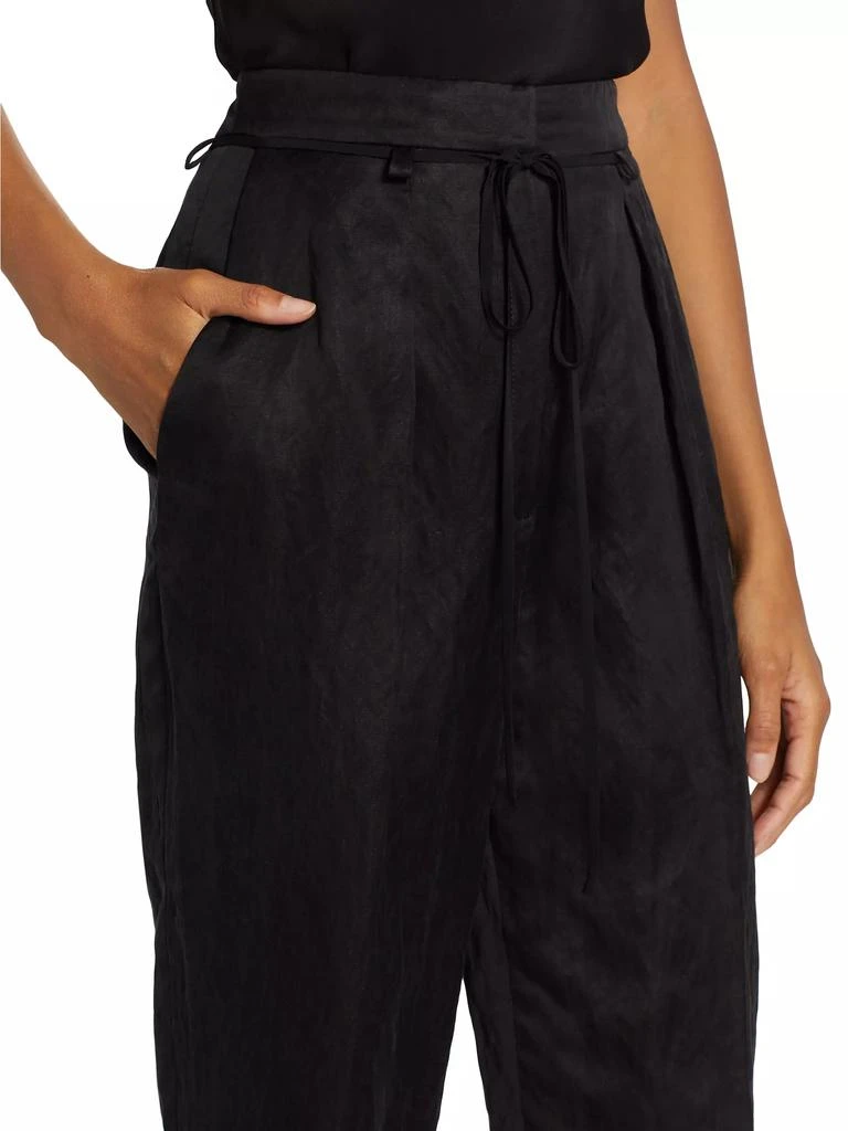 Jason Wu Straight-Leg Linen-Blend Pants 6