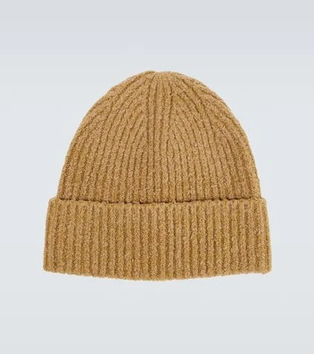 Acne Studios Ribbed-knit wool and cotton-blend beanie 1