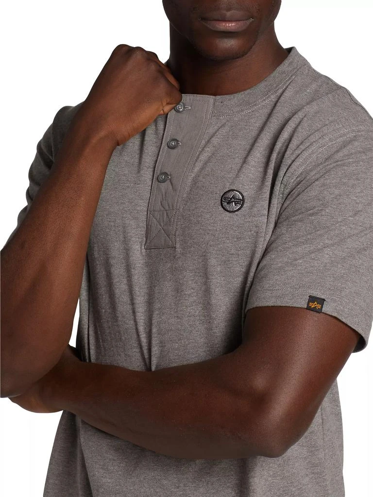 Alpha Industries Essential Short-Sleeve Henley 6