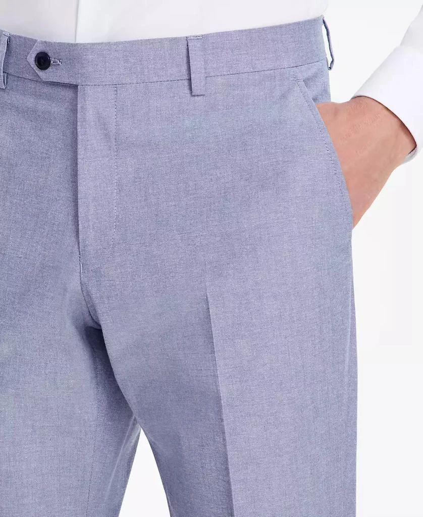 Tommy Hilfiger Men's Modern-Fit TH Flex Stretch Chambray Suit Separate Pants 4
