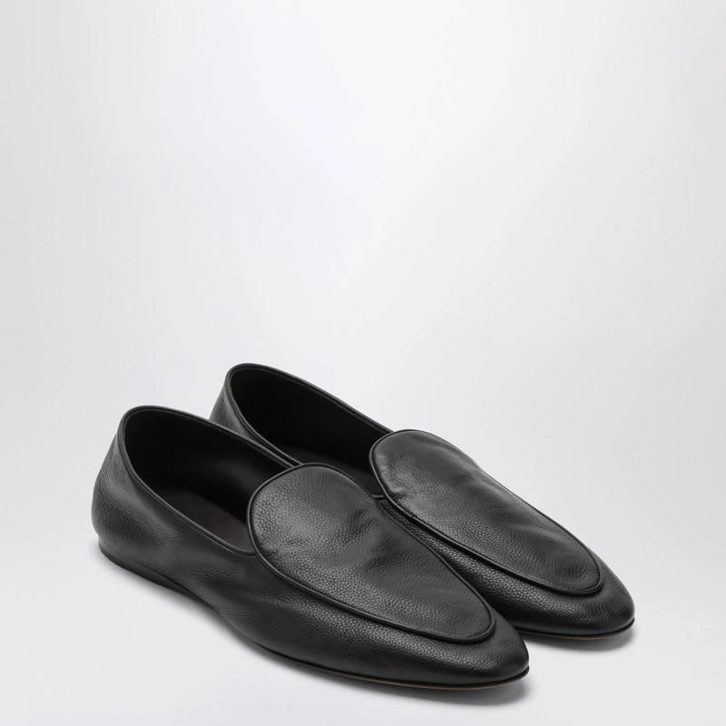 The Row Black leather Awar loafer 2