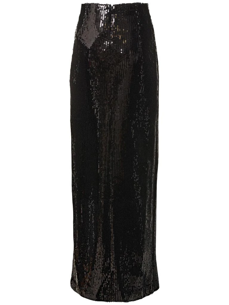 GALVAN Beating Heart Sequined Midi Skirt 4