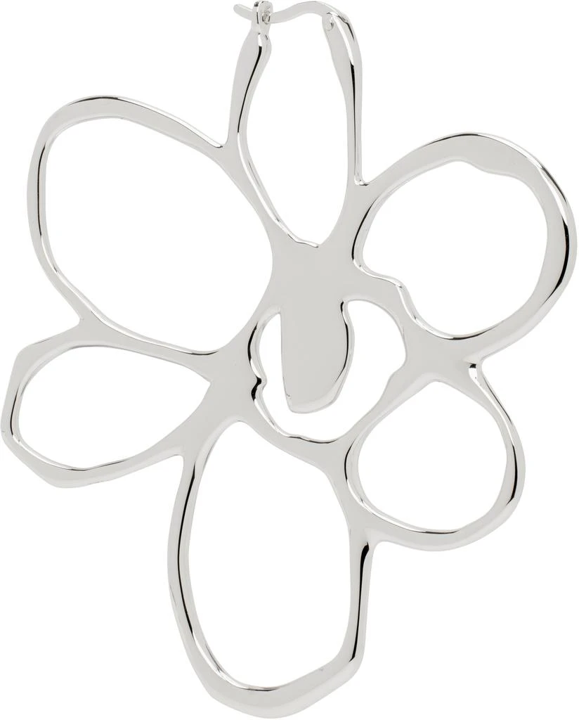 Perks and Mini Silver Rough Gesture Frame Single Earring 2