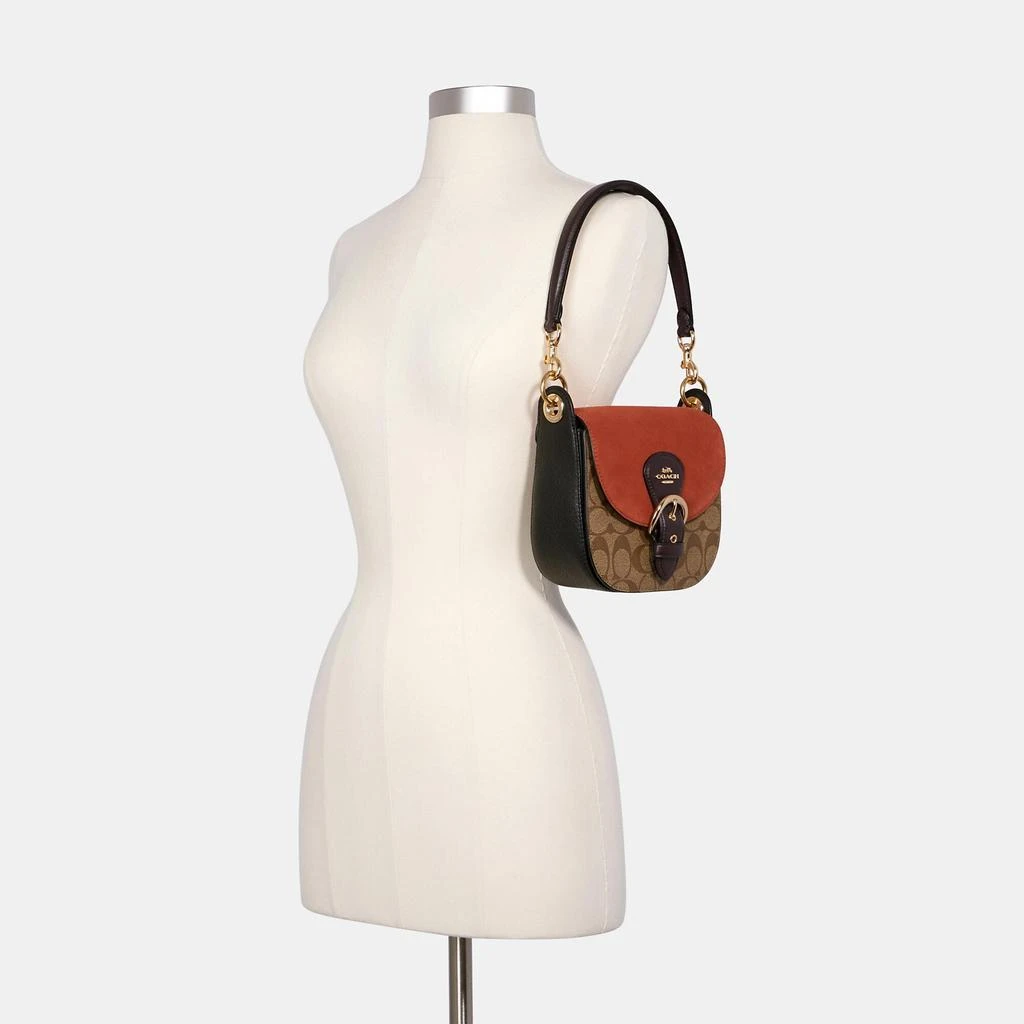 Coach Coach Outlet Kleo Shoulder Bag 17 In Signature Canvas 3