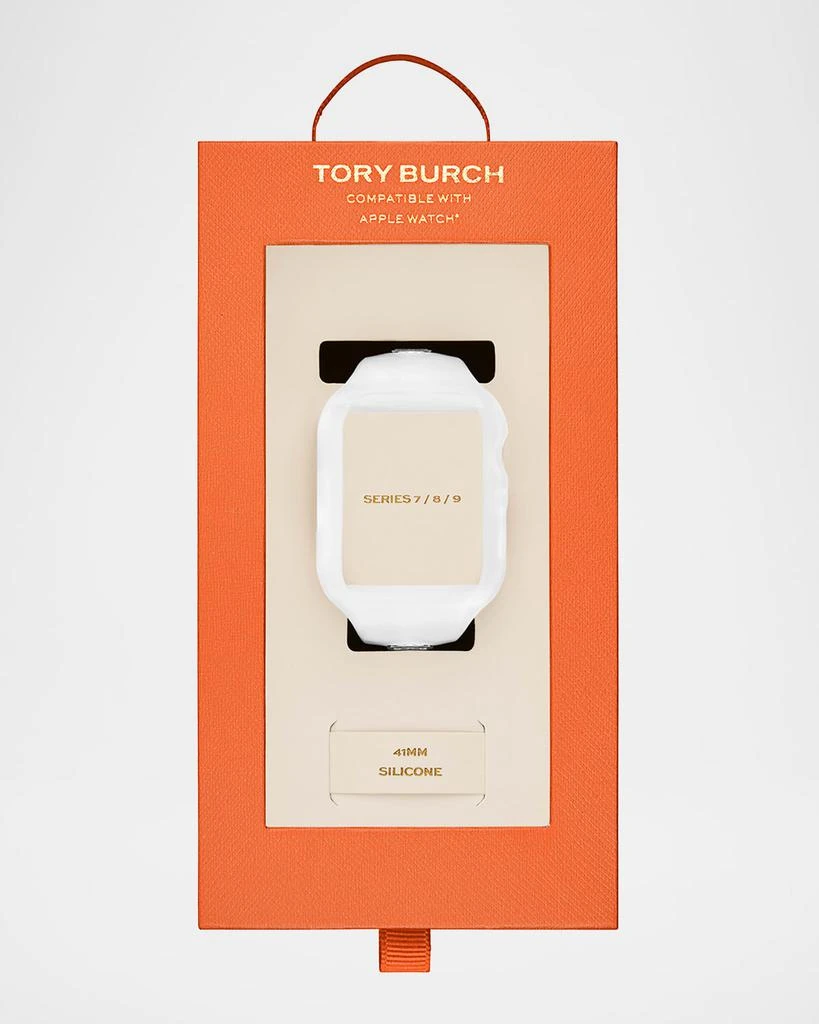 Tory Burch White Silicone Apple Watch Band, 41mm 3