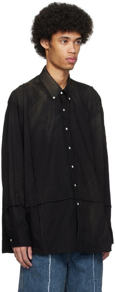 JieDa Black BD Cutting Shirt