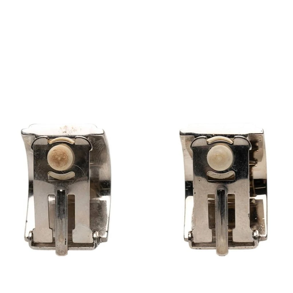 Hermes Cloisonné/Enamel Metal Clip Earrings (Pre-Owned) 2