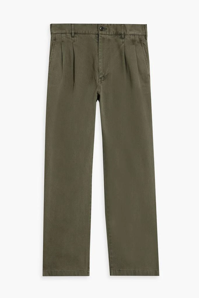 Alex Mill Bedford pleated cotton-corduroy suit pants 1