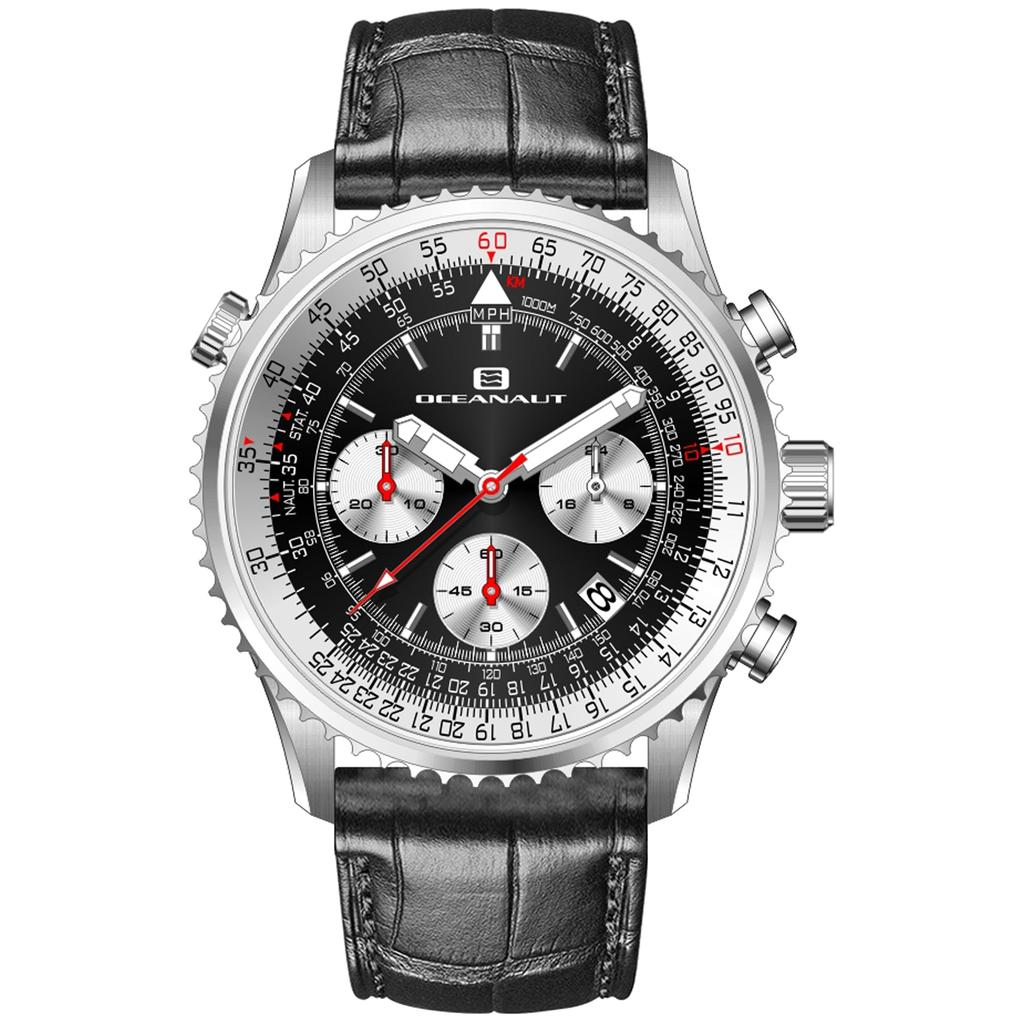 Oceanaut Men's Flight Black Dial Watch