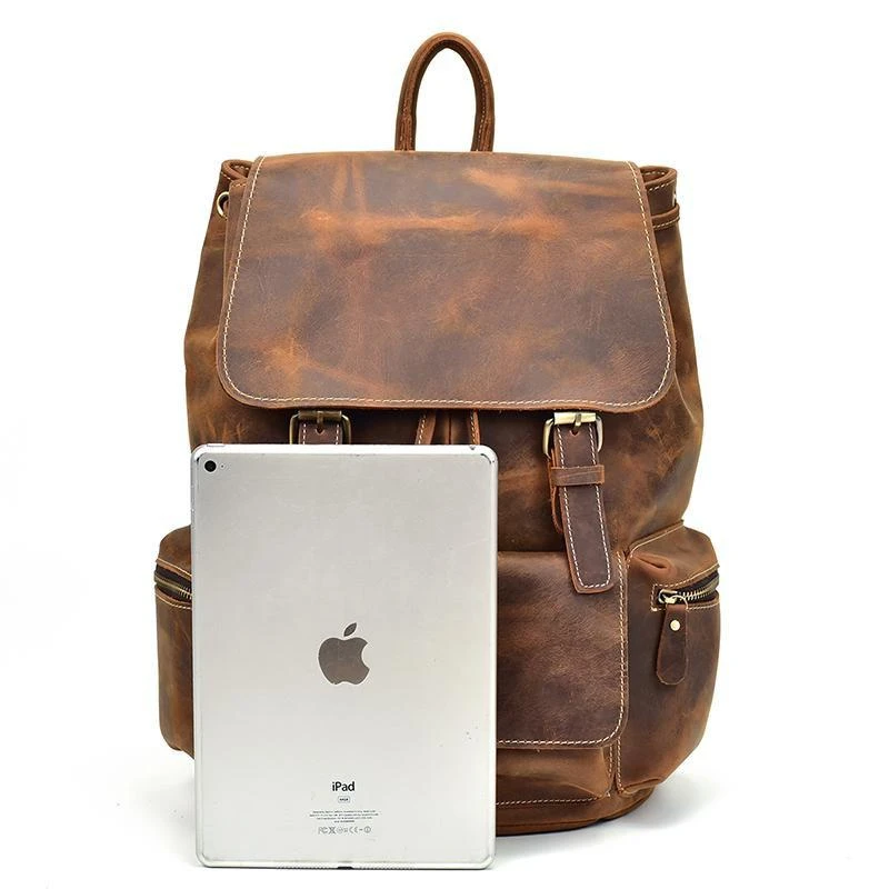 Steel Horse Leather The Hagen Vintage Leather Backpack 2