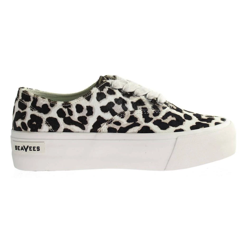 SeaVees Women's Legend Platform Mulholland Sneaker In Snow Leopard White 1