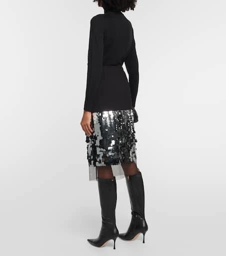 Dorothee Schumacher Sequin-trimmed midi skirt 3