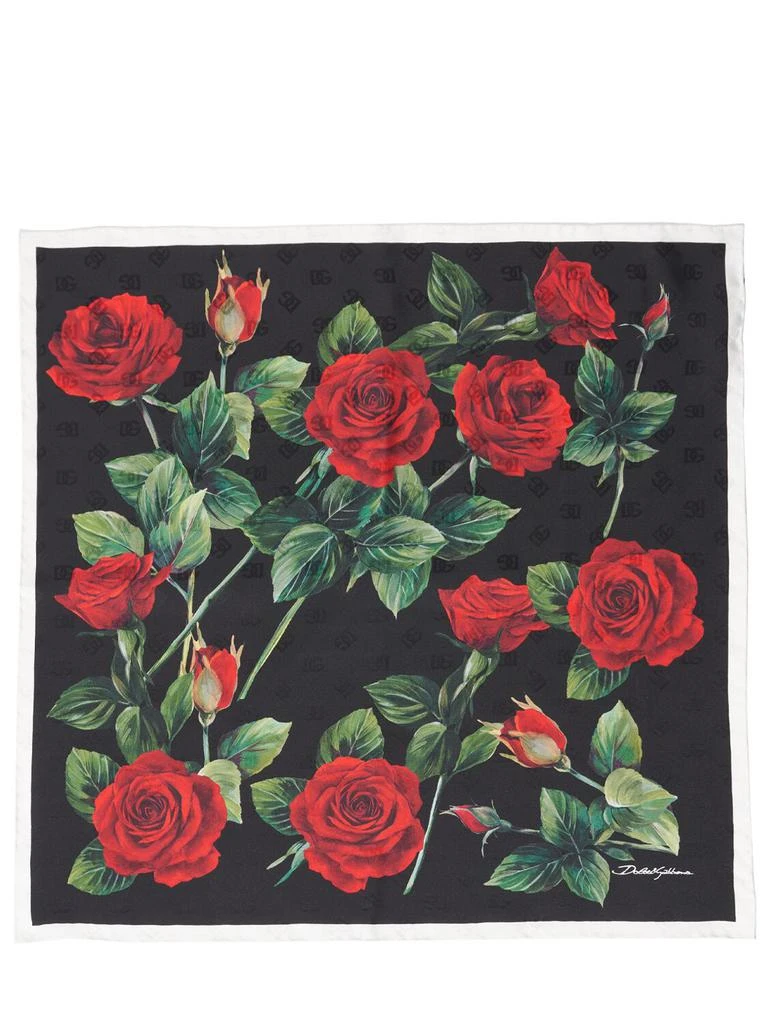 Dolce & Gabbana Printed Silk Jacquard Scarf 1