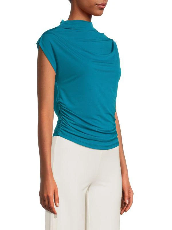 Renee C. Highneck Ruched Top 3