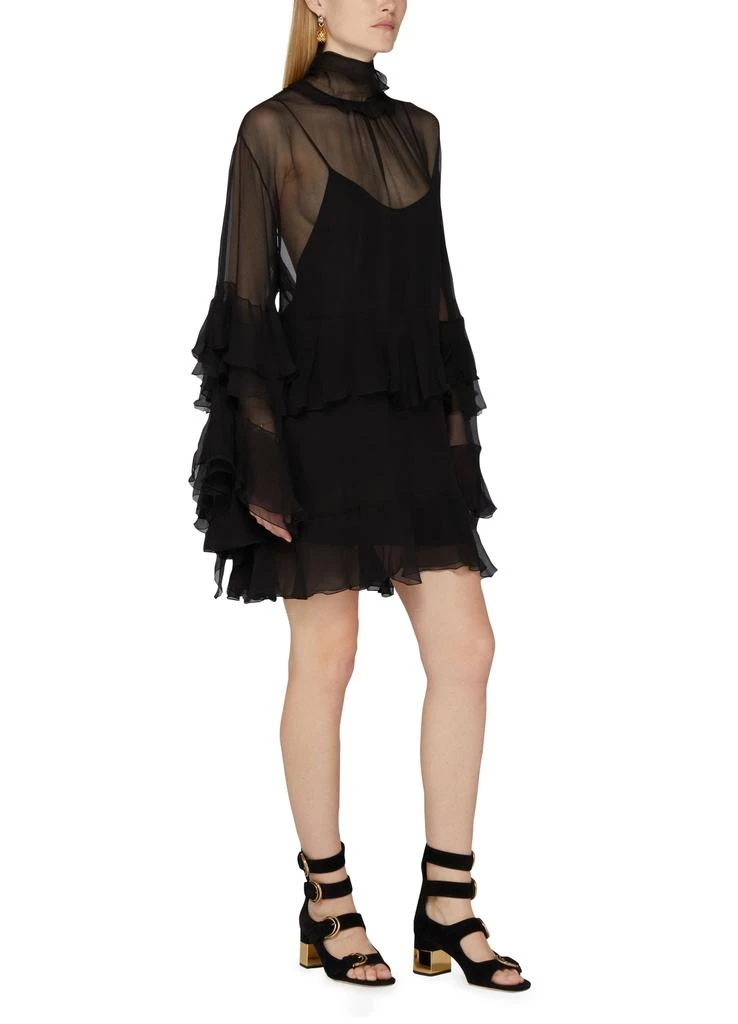Chloé Ruched chiffon mini dress 6