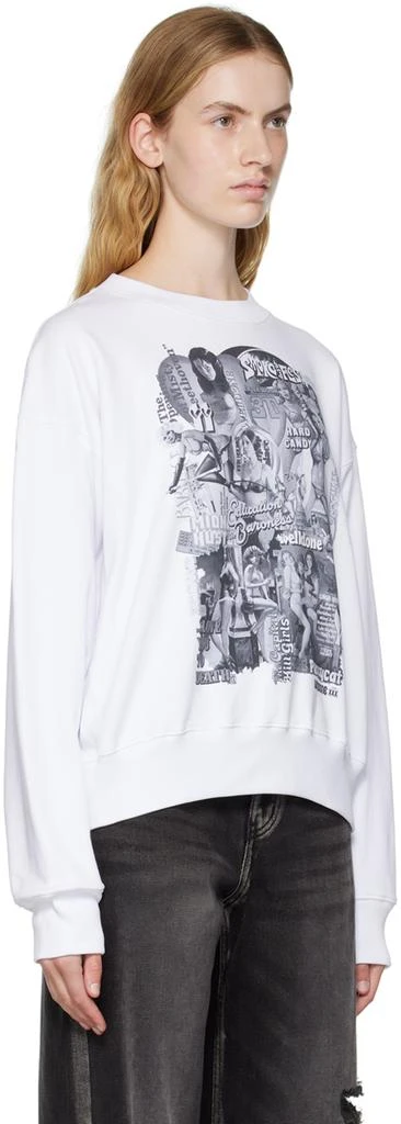 We11done White Movie Collage Sweatshirt 2