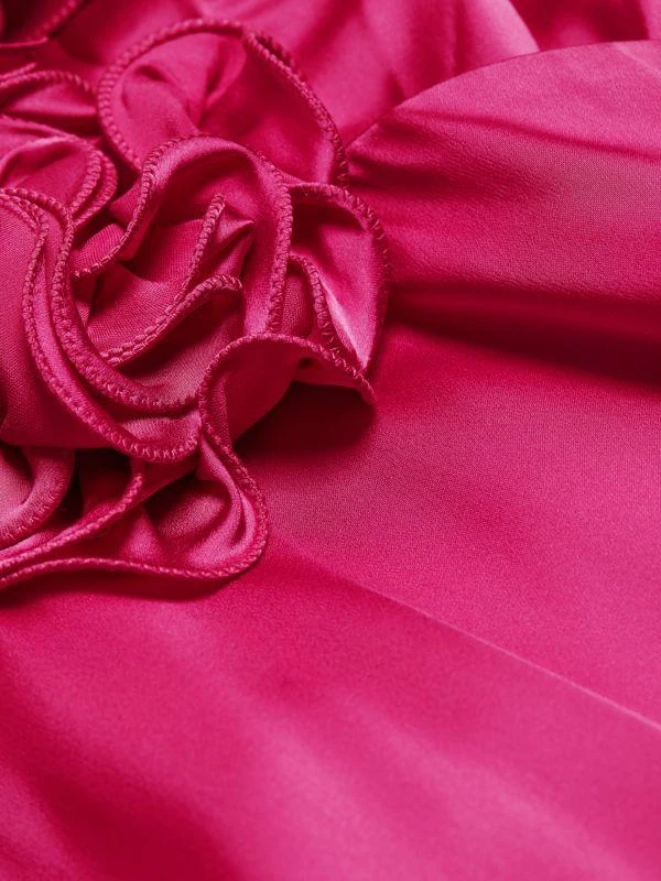 AMUR Priyanka Satin Rosette Gown 4