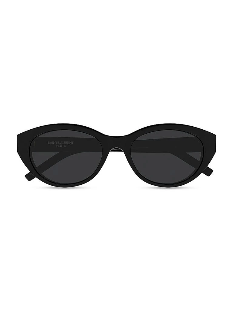 Yves Saint Laurent Monogram Hinge 54MM Round Sunglasses 3
