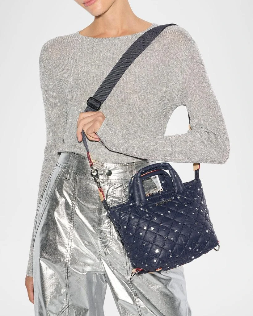 MZ Wallace Sutton Micro Star-Print Quilted Top-Handle Bag 4