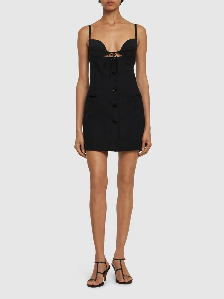 NENSI DOJAKA Tailored Buttoned Bra Dress 1