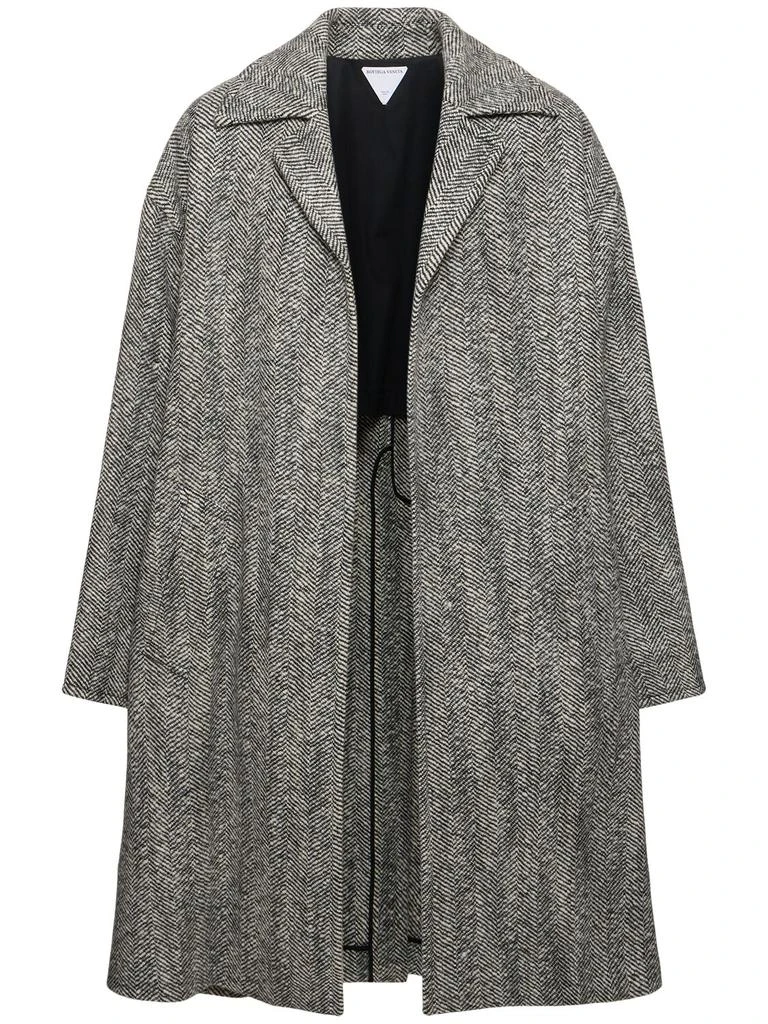 Bottega Veneta Felted Wool Chevron Carcoat 1