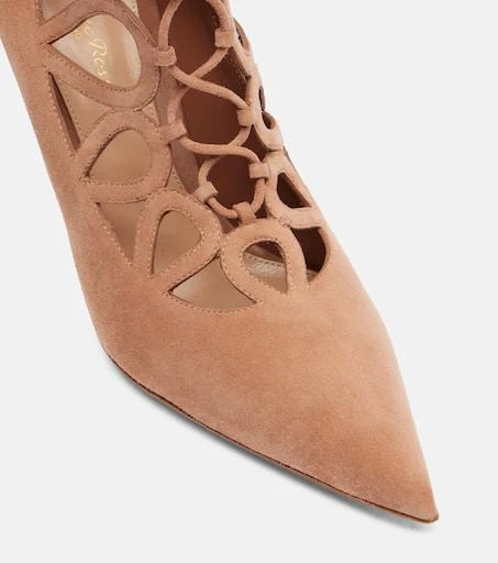 Gianvito Rossi Pointy 95 suede pumps 5