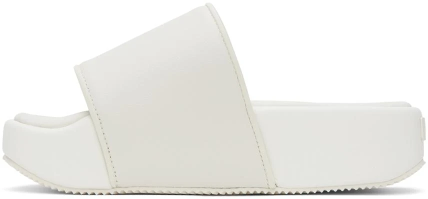 Y-3 Off-White Cushioned Platform Slides 3
