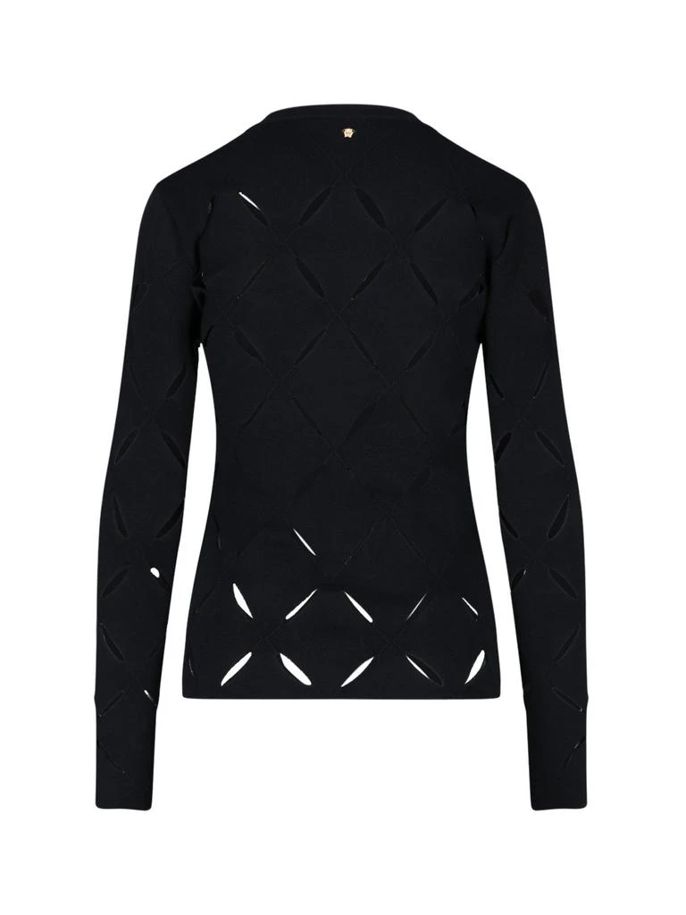 Versace Versace Cut-Out Medusa Plaque Sweater 2