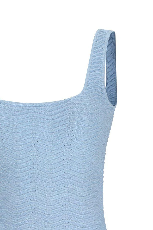 retrofête Retrofete Loulou Ruffle Hem Knitted Dress 3