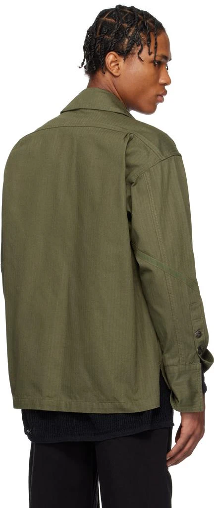 Greg Lauren Khaki Army Boxy Jacket 3