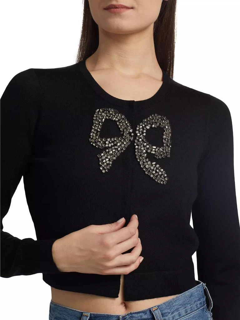 LOVESHACKFANCY Modine Embellished Bow Cardigan 6