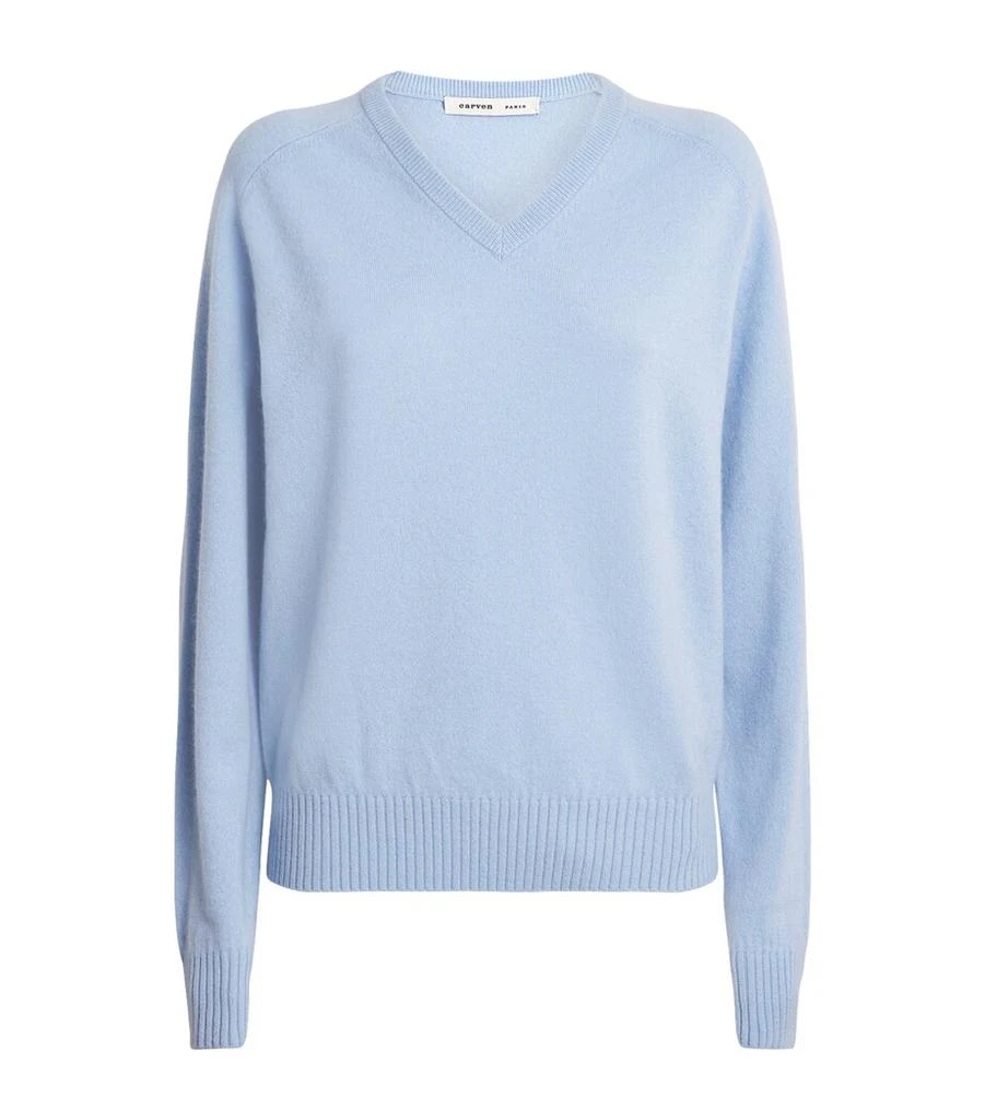 Carven Cashmere V-Neck Sweater 1